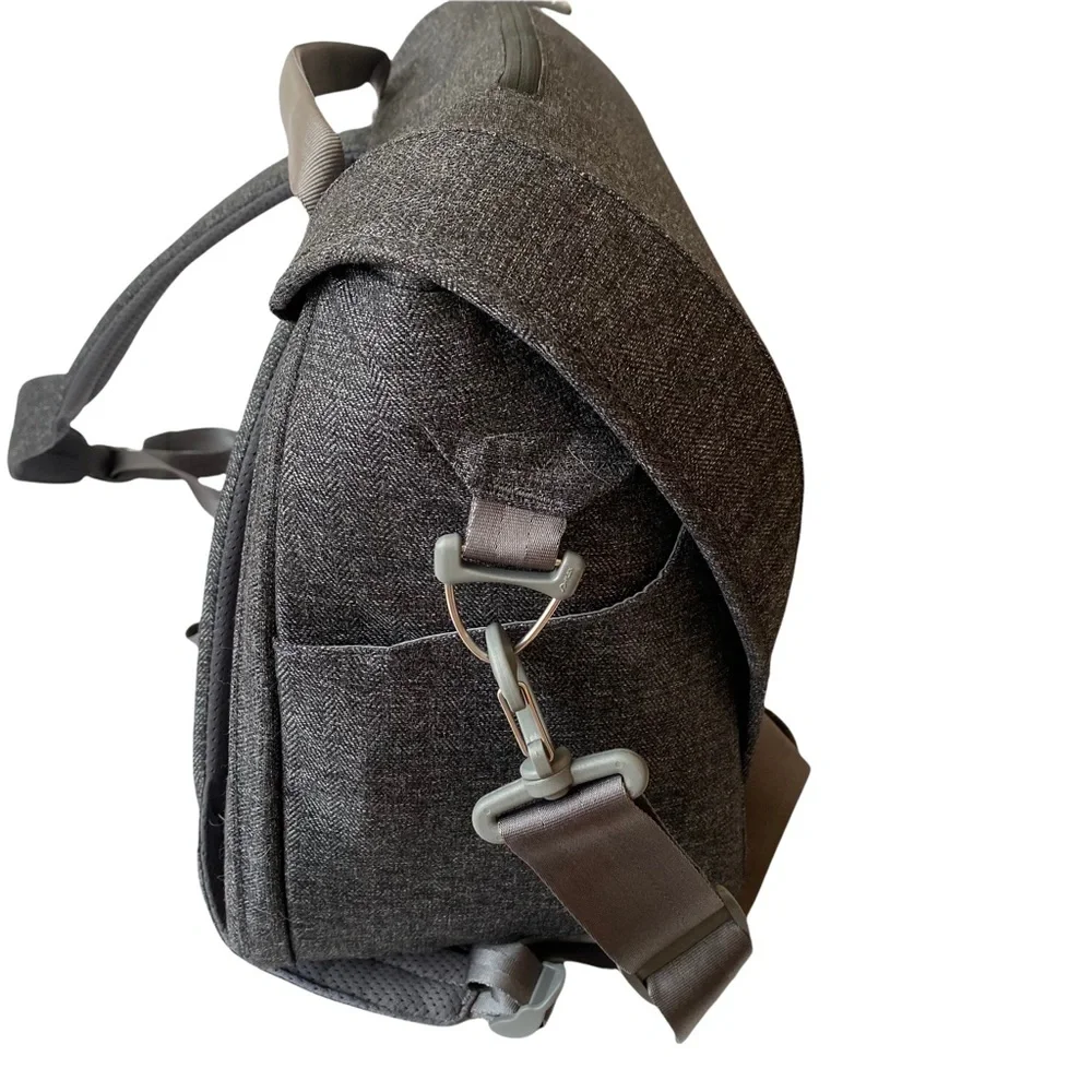 Gray Hie by Grovia Diaper Bag Backpack Travel Large - Picture 6 of 11
